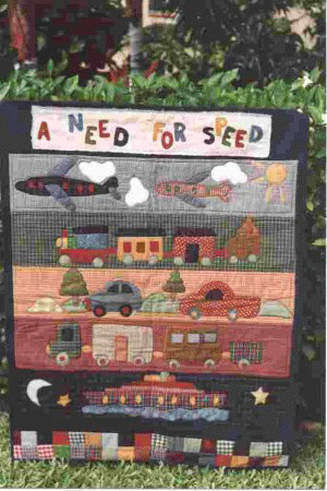 A Need For Speed Cot Quilt - Kit