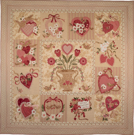 Vintage Valentine Block Of The Month Traditional Patterns